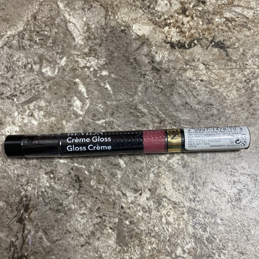 Revlon Creme Gloss, 025 Patent Leather Pink, 0.04 fl oz, Sealed & New